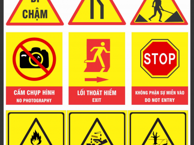 Quy định biển báo an toàn lao động | 4 loại biển báo an toàn lao động