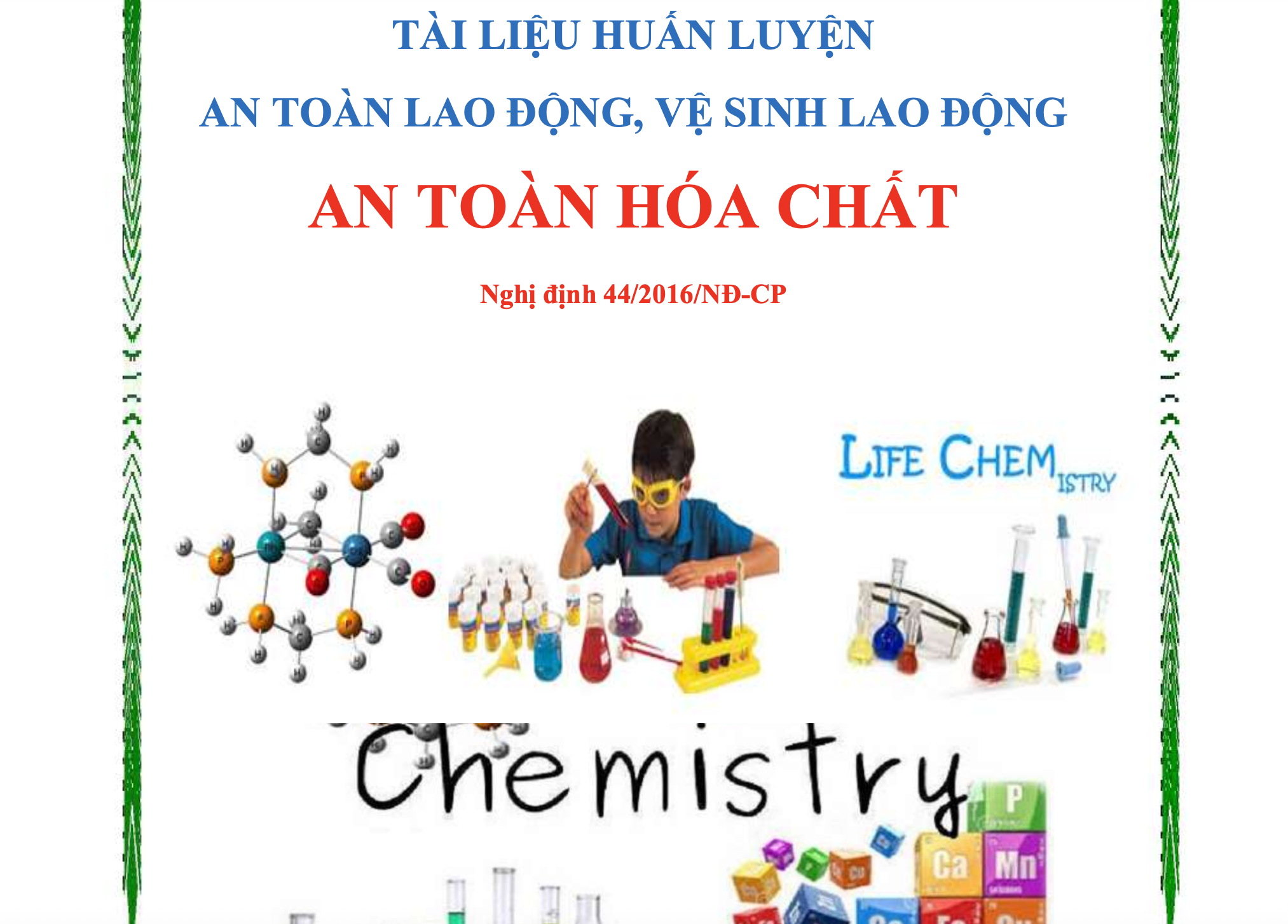 Tài liệu huấn luyện an toàn hóa chất