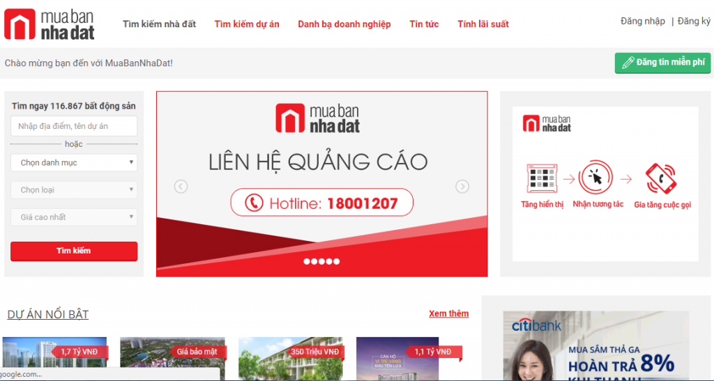 Web Muabannhadat.vn