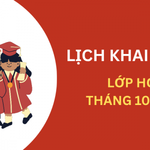Lịch khai giảng các khóa học tháng 10/2026 tại Viện Đào Tạo Và Hợp Tác Giáo Dục